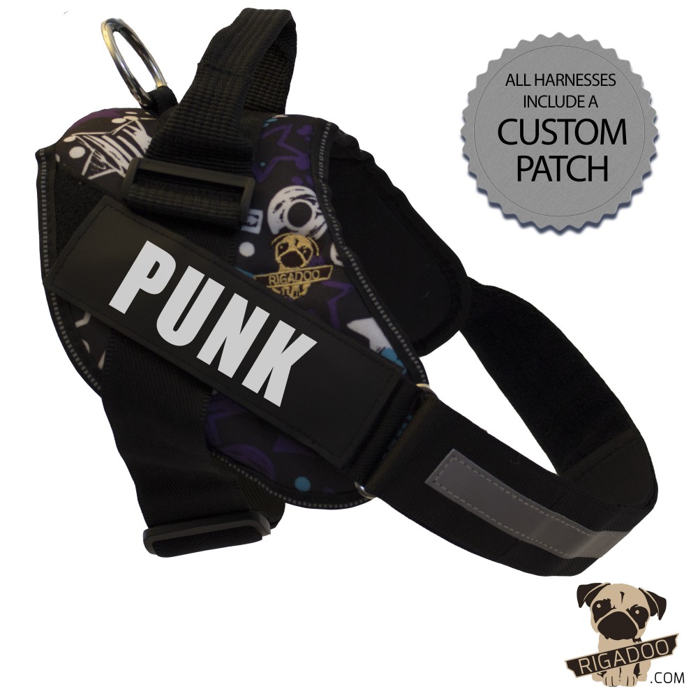 punk dog harness